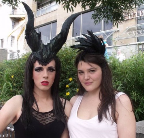 Maria Millionaire and Nicola Roberson at Leeds Pride 2010