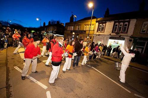 A procession isn't a procession without a samba band