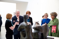 Judges enjoy a gallery tour. Photo by Hannah Webster