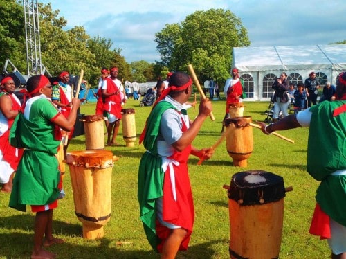 Abatimbo Burundi Drummers at Beeston Festival