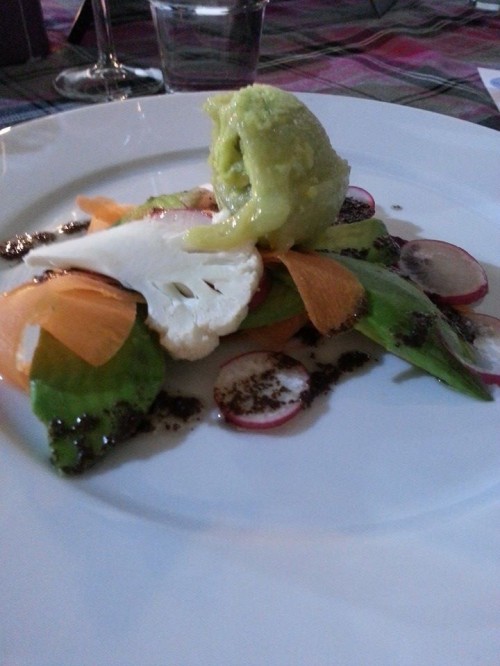  Carpaccio of Vegetables, The Greedy Pig Pop Up Vegetarian Evening