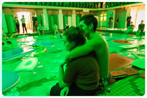 GHOSTBUSTERS swim-a-long cinema -at Bramley Baths photo Lizzie Coombes October 2013 