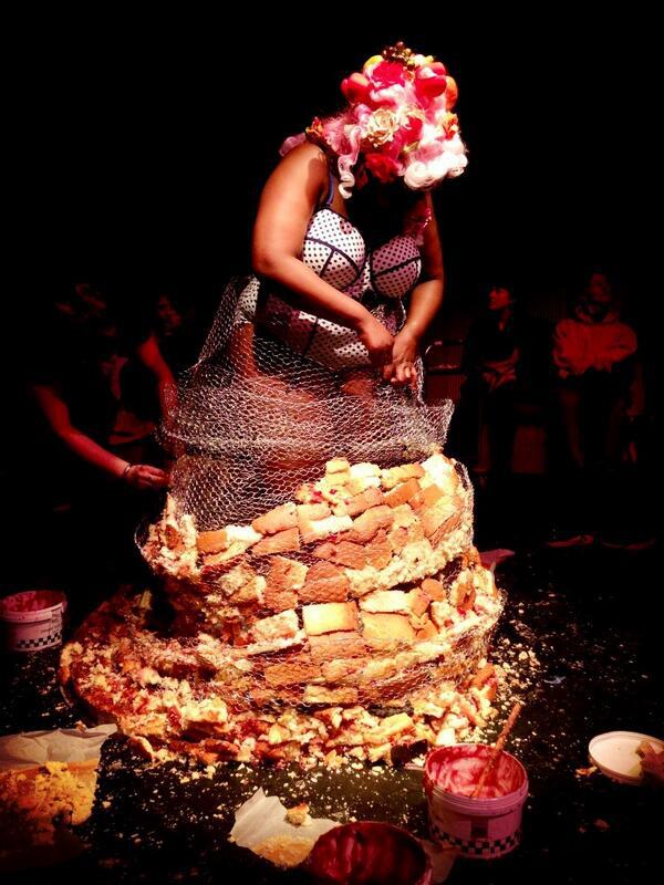 Selina Thompson will build a dress made out of cake a Leeds Corn Exchange.