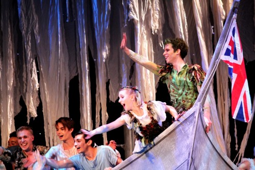 use Northern Ballet dancers with Antoinette Brooks-Daw as Wendy and Jeremy Curnier as Peter Pan. Photo Lauren Godfrey