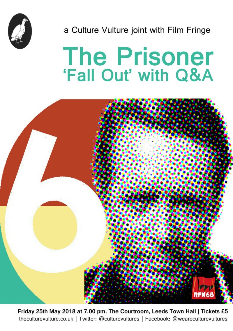 Flyer for theCV's screening event of The Prisoner