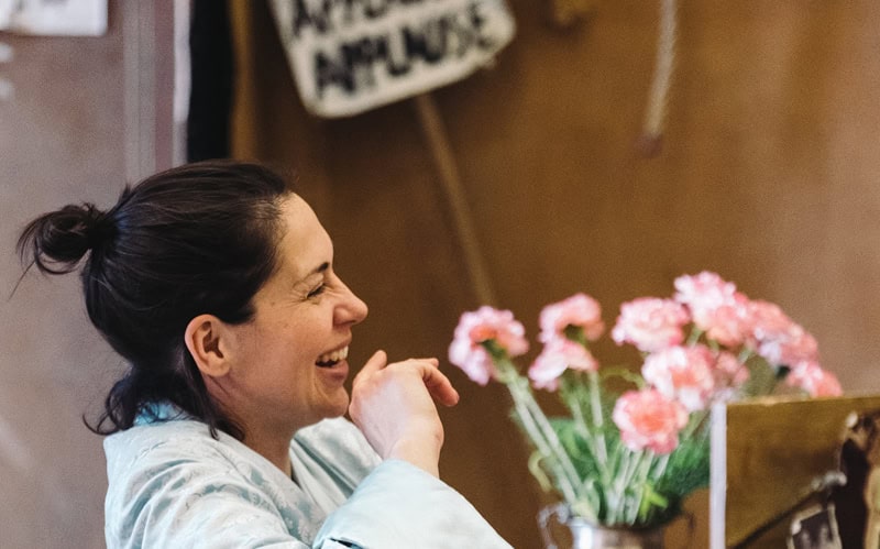 Stephanie Corley in rehearsal as Lilli (Photo: Tom Arber)