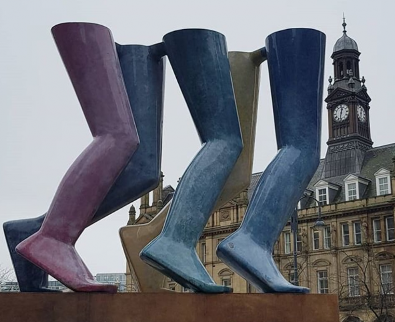 Kenneth Armitage sculpture, Legs, Leeds City Square.