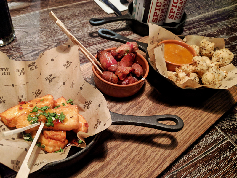'Slightly offbeat' - from the Starters Menu at Pieminister, Leeds (Photo by the author)
