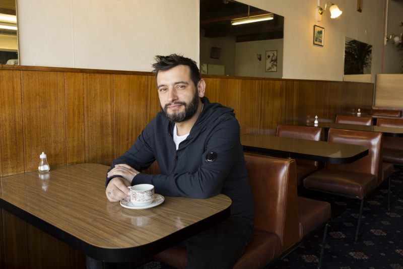 Dan Cadan in the Caledonian Cafe (©Olivia Hemingway)